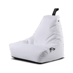 مقعد بي باغ صغير خارجي - أبيض