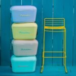 Polarbox® Classic Cooler box - Cyan with Brown Leather Strap - 20L - Image 3