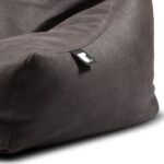 ⁦كرسي بين باج كبير جلد فاخر - بني محروق⁩ - الصورة ⁦4⁩