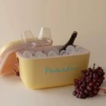 Polarbox® Classic Cooler box - Yellow with Brown Leather Strap - 20L - Image 9