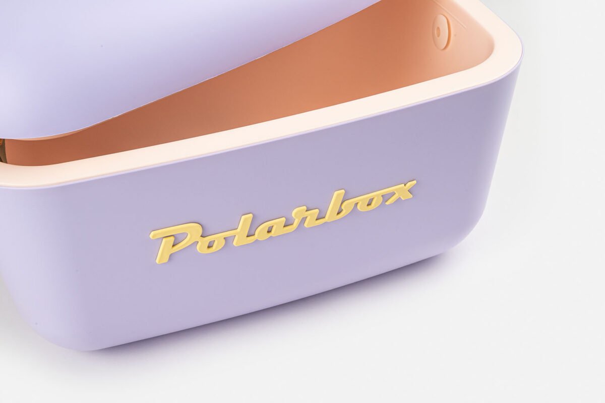 Polarbox® Pop Cooler box - Lilac with Yellow Leather Strap - 12L - Image 3