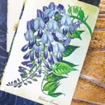 ⁦دفتر صغير Blooming Wisteria " مخطط "⁩ - الصورة ⁦5⁩