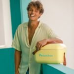 Polarbox® Classic Cooler box - Yellow with Brown Leather Strap - 20L - Image 3