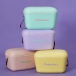 Polarbox® Classic Cooler box - Cyan with Brown Leather Strap - 20L - Image 2