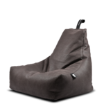 كرسي بين باج كبير جلد فاخر - بني محروق