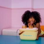 Polarbox® Classic Cooler box - Yellow with Brown Leather Strap - 20L - Image 4