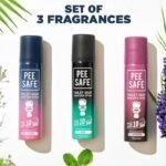 PeeSafe Toilet Seat Sanitizer Spray (Offer), disinfects from 99.9% of germs in 10 seconds after spray, airport and travel friendly aerosol spray - 75ml (3 bottles)
