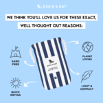 ⁦منشفة رياضة سريعة الجفاف - رمادي - مقاس كبير⁩ - الصورة ⁦9⁩