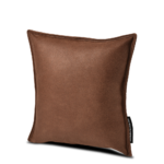 مخدة كنب جلد فاخر - بني بندقي