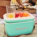 Polarbox® Classic Cooler box - Cyan with Brown Leather Strap - 20L - Image 6