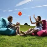 ⁦كرسي بين باج للاطفال خارجي - رمادي⁩ - الصورة ⁦3⁩