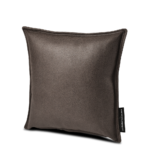 مخدة كنب جلد فاخر - بني محروق