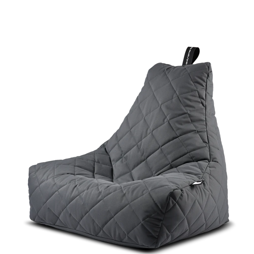 مبطن رمادي كرسي بين باج كبير مبطن - الصورة 1