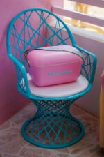 Polarbox® Retro Ice Box Bubblegum Pink - Cyan Pop 12L - Image 4