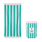 Quick-Dry Striped Beach Towel - Large Size - Image 12