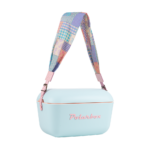 ⁦حزام قماشي كلاسيك - جلد وردي⁩ - الصورة ⁦5⁩