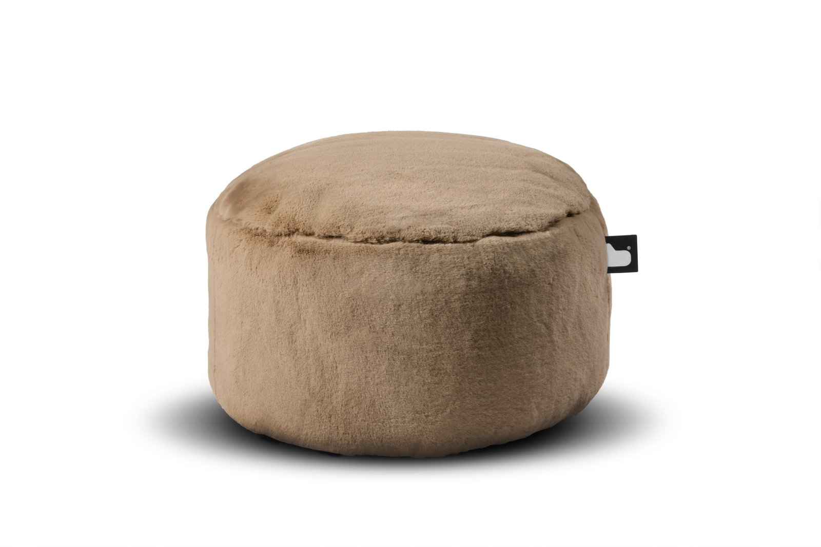 B Pouffe Faux Fur Natural مسند بوف فرو - الصورة 1