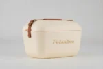 Golden Edition Cooler Box with Brown Leather Strap - 12 Liters - Image 5